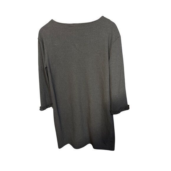 Tabitha Webb Womens Blue Textured 3/4 Sleeve Dress With Pockets - Picture 4 of 5